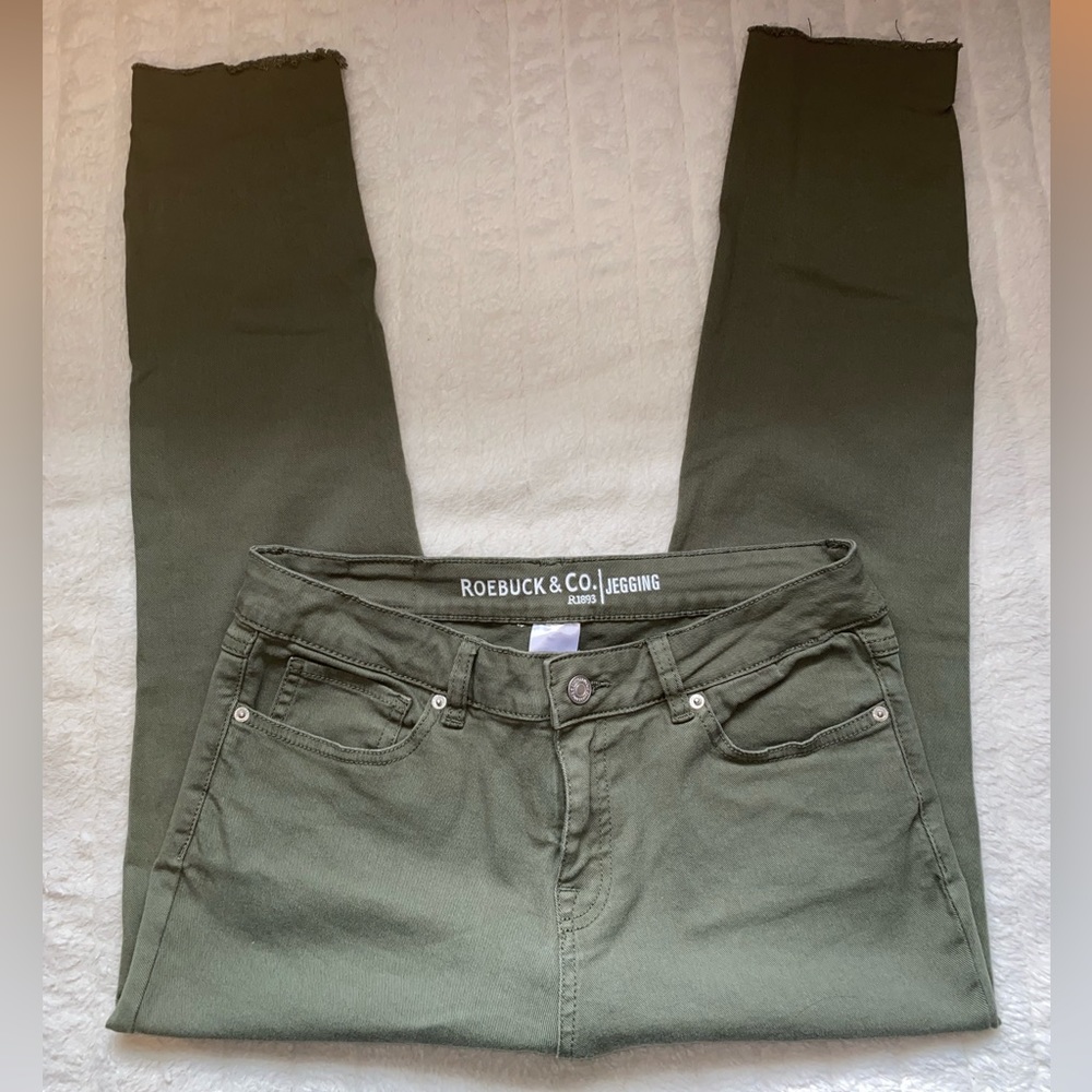 Sears & Roebuck Green Jegging in Size 10